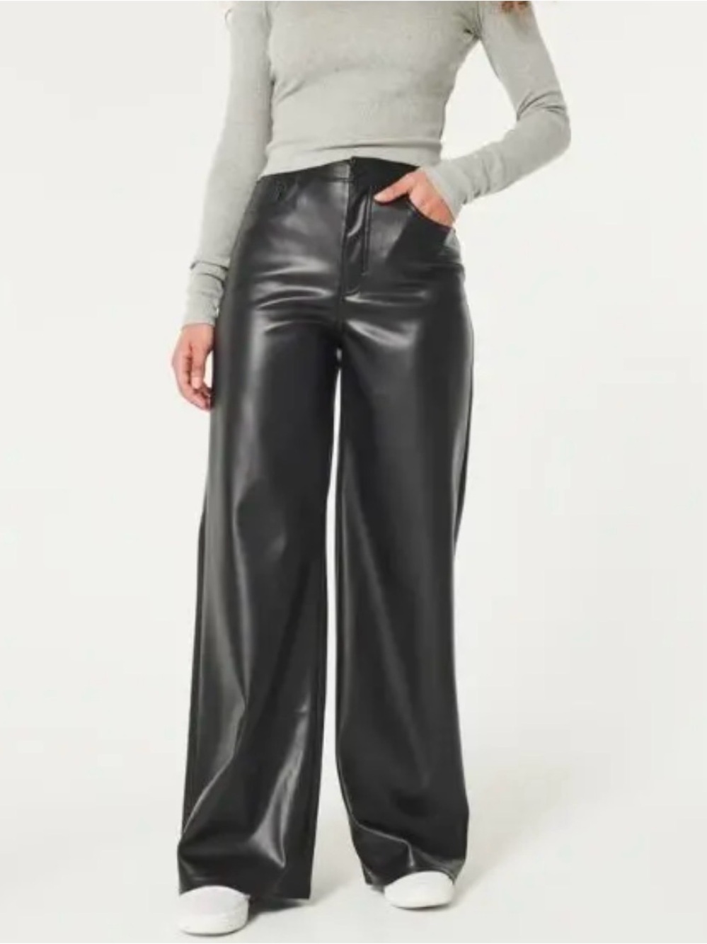 Social Tourist Vegan Leather Ultra High-Rise Pants